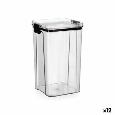 Voedselopslagcontainer Quid Cocco Transparant 1,3 L (12 Stuks)