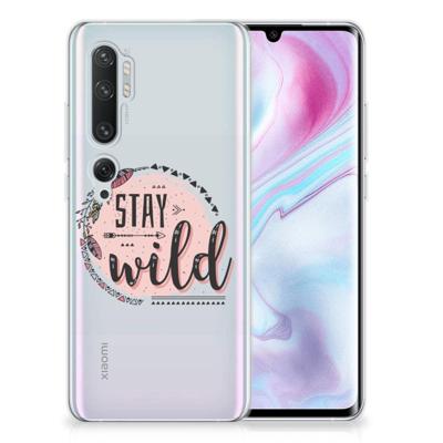 Xiaomi Mi Note 10 Pro Telefoonhoesje met Naam Boho Stay Wild Xiaomi Mi Note 10 Pro Telefoonhoesje met Naam Boho Stay Wild
