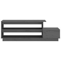 Salontafel 120x50x40,5 cm massief grenenhout grijs - thumbnail