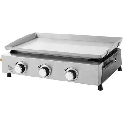 Gasgrill - Kookbox - Faro - 3 branders - Kookoppervlak: 61 x 35 cm - Stalen kom - Roestvrij staal