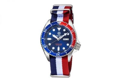 Deep Blue Watches MILPEPNYLONRWB Heren Horloge Automatic 44mm 300M