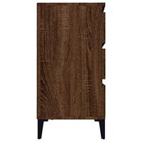 Dressoir 60x35x70 cm bewerkt hout bruineikenkleurig - thumbnail