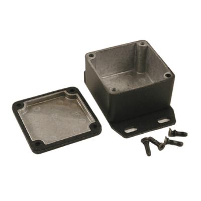 Hammond Electronics 1590WLBFBK Universele behuizing 50.5 x 50.5 x 31 Aluminium Zwart 1 stuk(s)