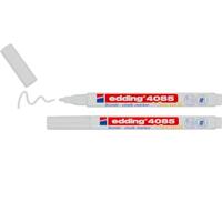 Edding Krijtmarker e-4085, ronde punt van 1 - 2 mm, blister van 2 stuks, wit - thumbnail