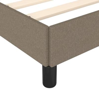 Bedframe zonder matras 90x200 cm stof taupe