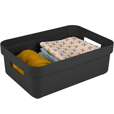 Sigma home box 9 liter - zwart - 35,2x25,3x12,2 cm