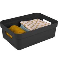 Sigma home box 9 liter - zwart - 35,2x25,3x12,2 cm - thumbnail