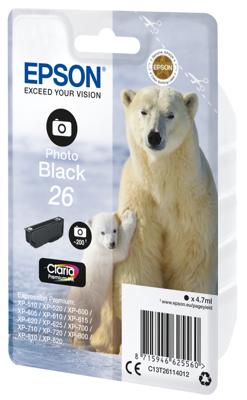 Epson C13T26114022 4.7ml 200pagina's Zwart inktcartridge
