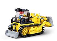 Sluban Bulldozer bouwstenen set - thumbnail
