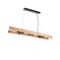 LABEL51 Hanglamp 'Woody' Hout, 4-lamps - thumbnail