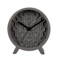 Karlsson Honeycomb Alarmklok - Donkergrijs - thumbnail