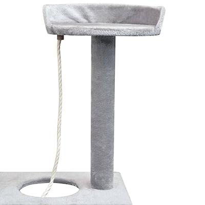 Kattenkrabpaal met sisal krabpalen 150 cm grijs Kattenkrabpaal met sisal krabpalen 150 cm grijs