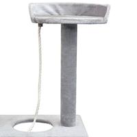 Kattenkrabpaal met sisal krabpalen 150 cm grijs - thumbnail