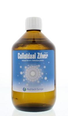 Meditech Colloidaal zilver water 500 Milliliter Meditech Colloidaal zilver water 500 Milliliter