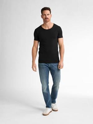 Petrol Industries T-Shirt Basic O-Neck Bodyfit Two Pack Black - thumbnail