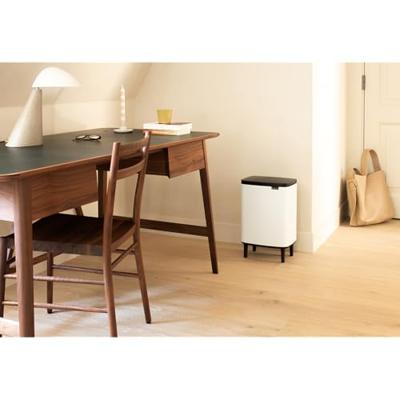 Brabantia Bo hi afvalemmer 12 liter met kunststof binnenemmer white