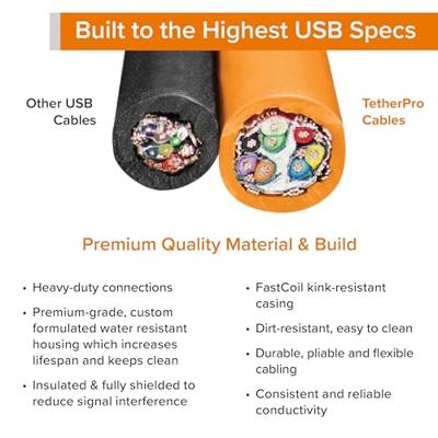 Tether Tools USB-kabel USB-A stekker, USB-micro-B 3.0 stekker 4.60 m Oranje CU5454