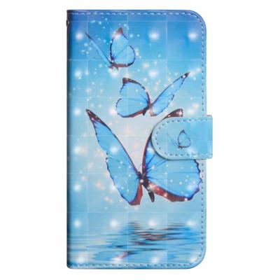 3D-schilderij patroon horizontale Flip TPU + PU lederen draagtas met houder & kaartsleuven & portemonnee voor Galaxy S8 (drie vlinder) 3D-schilderij patroon horizontale Flip TPU + PU lederen draagtas met houder & kaartsleuven & portemonnee voor Galaxy S8 (drie vlinder)