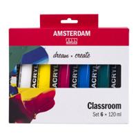 Amsterdam standard series acrylverf educatie set 120ml, 6dlg. - thumbnail