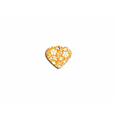 Naamplaatje Imarc Heart Geel Oranje