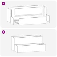 Tuin Bloempot Zilver 100 x 60 x 45 cm Gegalvaniseerd staal - thumbnail