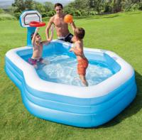 Intex 57183NP Shootin'Hoops Opblaasbaar Zwembad 257x188x130 cm - thumbnail