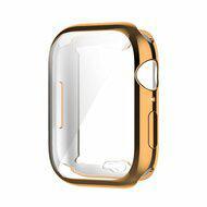 Siliconen case (volledig beschermd) 41mm - Champagne goud - Geschikt voor Apple watch 41mm - thumbnail
