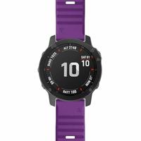 By Qubix - Siliconen bandje - Paars - Compatible met Garmin Tactix 8-51mm - Compatible Garmin bandje - thumbnail