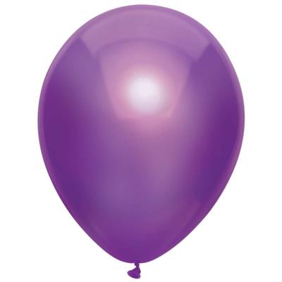 Paarse metallic ballonnen 30cm - 10 stuks