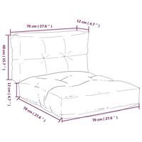 VidaXL Palletkussens 2 st stof turquoise - thumbnail