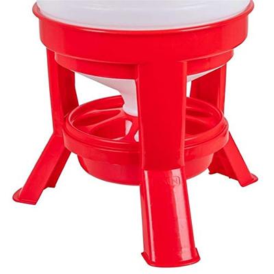 Pluimvee Voertoren 40 Liter Rood Hopper Op Pootjes