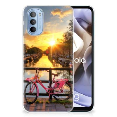 Motorola Moto G31 | G41 | Silliconen Back Cover | Amsterdamse Grachten Motorola Moto G31 | G41 | Silliconen Back Cover | Amsterdamse Grachten