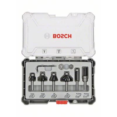 Rand- en kantfreesset, 8 mm schacht, 6-delig Bosch Accessories 2607017469 Rand- en kantfreesset, 8 mm schacht, 6-delig Bosch Accessories 2607017469