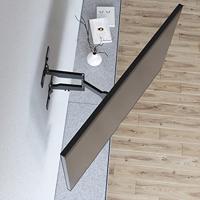 Hama TV-Muurbeugel Extra Vlak voor Beeldscherm 48-122 cm Zwart - thumbnail