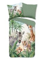 Good Morning Kinderdekbedovertrek "jungle dieren" - Multi - (135x200 cm) - Katoen - thumbnail