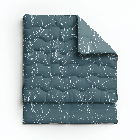 Zelesta Zelesta Pure Design White Leaves 240x200 - Katoenen dekbed zonder overtrek - Met instopstrook - Wasbaar dekbed - Hoesloos dekbed - 2 in 1 Dekbed met vaste overtrek - thumbnail