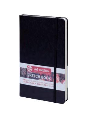 Schetsboek talens art creation zwart 21x15 cm