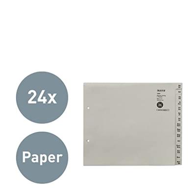 Leitz 1324 Register DIN A4, Bovenbreedte A-Z Manila papier Grijs 360 tabbladen 13240085 Leitz 1324 Register DIN A4, Bovenbreedte A-Z Manila papier Grijs 360 tabbladen 13240085