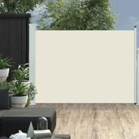 VidaXL Tuinscherm uittrekbaar 100x500 cm crème - thumbnail