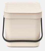 Brabantia Sort & Go afvalemmer 6 liter Soft Beige - thumbnail