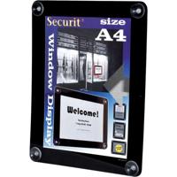 Securit vitrine posterframe A4, zwart - thumbnail