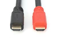 Digitus DB-330118-100-S HDMI-kabel HDMI Aansluitkabel HDMI-A-stekker 10 m Zwart 4K UHD, Afgeschermd (dubbel), Afscherming gevlochten, Afscherming totaal, - thumbnail