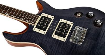 Flight Rock Series Vanguard Transparent Black elektrische solidbody tenor ukelele met gigbag - thumbnail