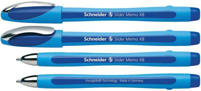 Schneider Schreibgeräte Slider Memo XB 150203 Balpen 0.5 mm Kleur inkt: Blauw 1 stuk(s) Schneider Schreibgeräte Slider Memo XB 150203 Balpen 0.5 mm Kleur inkt: Blauw 1 stuk(s)