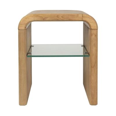 Zuiver Bijzettafel 'Brave' Eiken en rubberhout, 50 x 42cm Zuiver Bijzettafel 'Brave' Eiken en rubberhout, 50 x 42cm