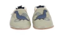 Zachte leren slofjes voor baby's Dino Time 974960 ROBEEZ©. blauw - thumbnail