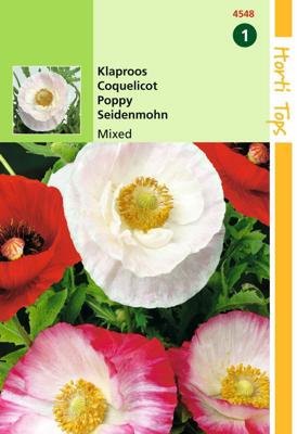 Zaden Papaver Klaproos gemengd Hortitops - Hortitops