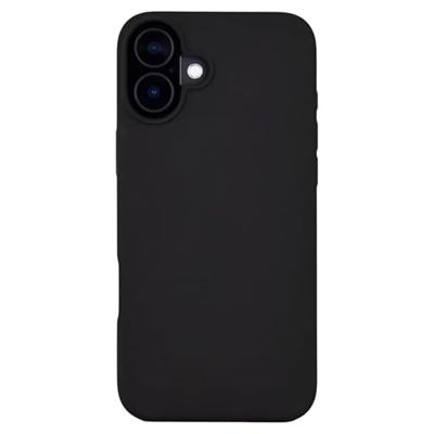 JT Berlin SilikonCase Steglitz Backcover Apple iPhone 16 Zwart Inductieve lading, MagSafe compatible