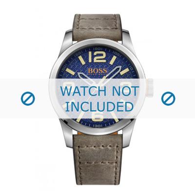 Hugo Boss horlogeband HO1513352 / HB-242-1-14-2891 Leder Beige + standaard stiksel Hugo Boss horlogeband HO1513352 / HB-242-1-14-2891 Leder Beige + standaard stiksel