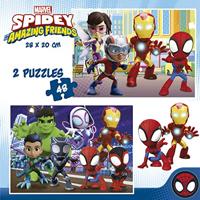 Set van 2 Puzzels Educa Spidey Amazing Friends - thumbnail